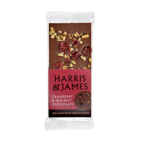 Cranberry and Walnut Milk Chocolate Bar