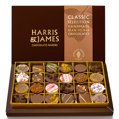 Harris & James Classic 24 Chocolate Selection Box — Luxury Hand-Crafted British Chocolates