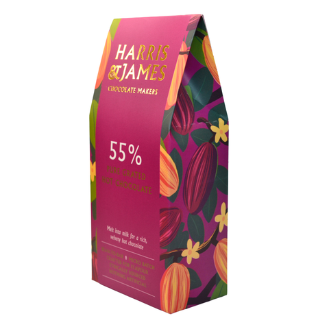 Decadent Bean to Bar - Rich & Velvety Hot chocolate Flakes 55% - 220g