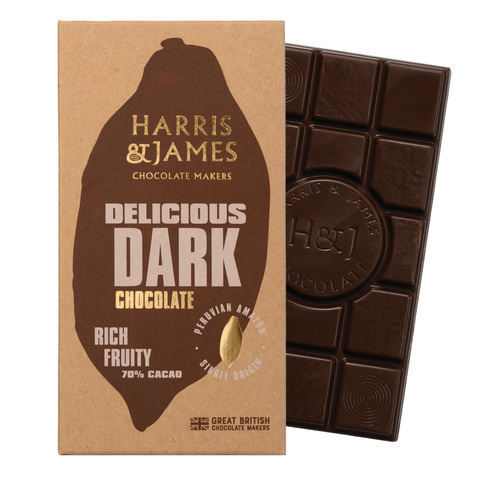 Delicious 70% Dark Chocolate Bar