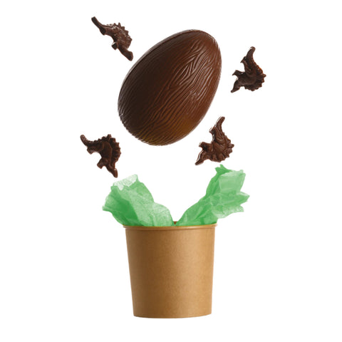 Milk Chocolate Easter Egg with 4 Dinosaurs Shapes Milk Chocolate