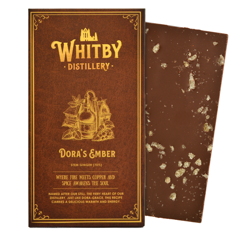 Dora's Ember – Stem Ginger 70% Dark Chocolate Bar | 86g