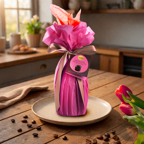 Dark Chocolate Easter Egg with 4 Espresso Truffles