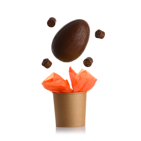 Milk Chocolate Easter Egg with 4 Salted Caramel Truffles