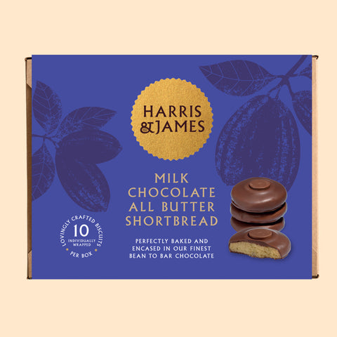 H&J Milk Chocolate All Butter Shortbread Biscuits