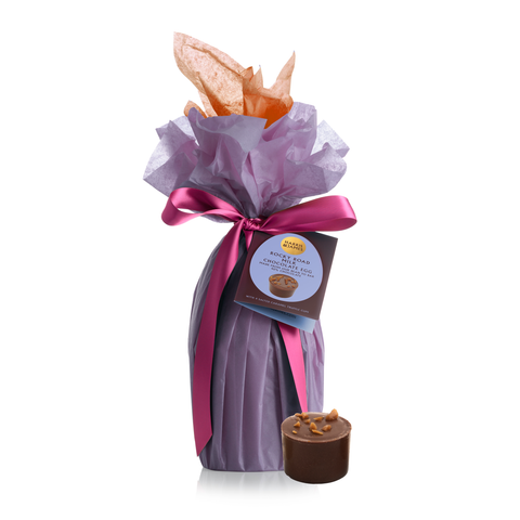 Rocky Road Easter Egg with 4 Salted Caramel Truffles