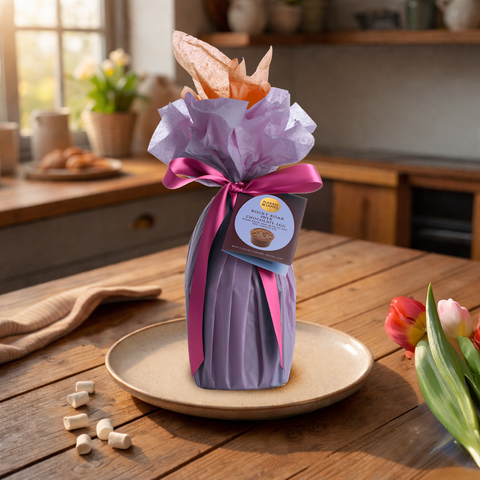 Rocky Road Easter Egg with 4 Salted Caramel Truffles