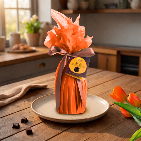 Salted Caramel Easter Egg with 4 Caramel Brownie Truffles