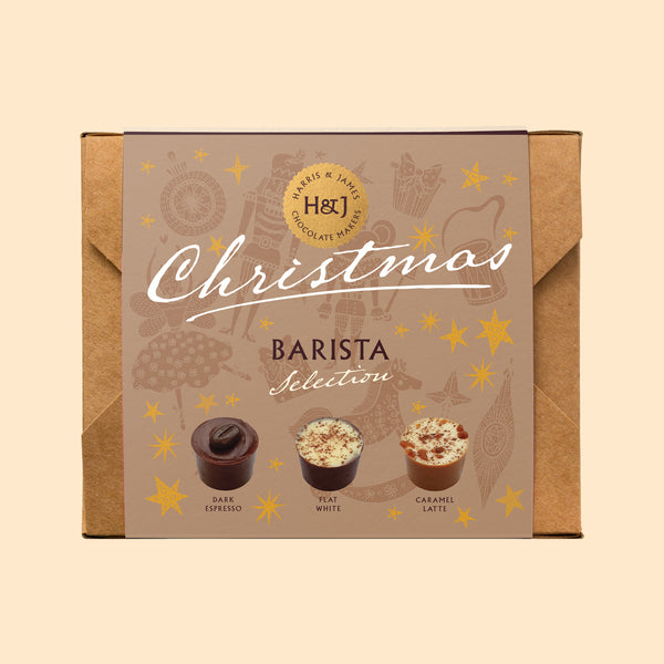 Christmas barista individual chocolate selection box