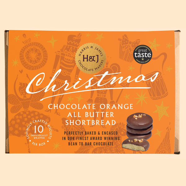 christmas chocolate orange all butter shortbread