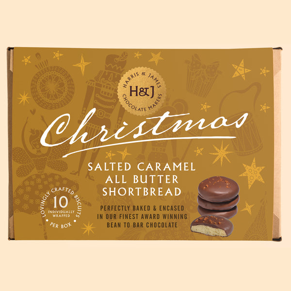 christmas salted caramel all butter shortbread