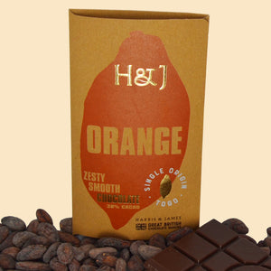 Harris & James Single Origin Togo 70% Dark Orange Chocolate Bar