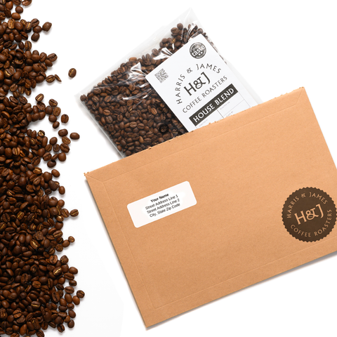 House Blend Coffee Beans Subscription Letter Box size