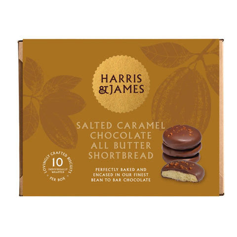 Salted Caramel Chocolate All Butter Shortbread Biscuits