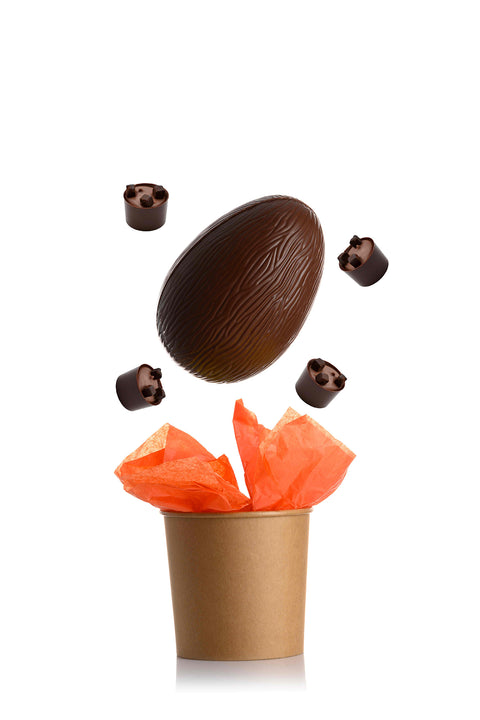 Salted Caramel Easter Egg with 4 Caramel Brownie Truffles