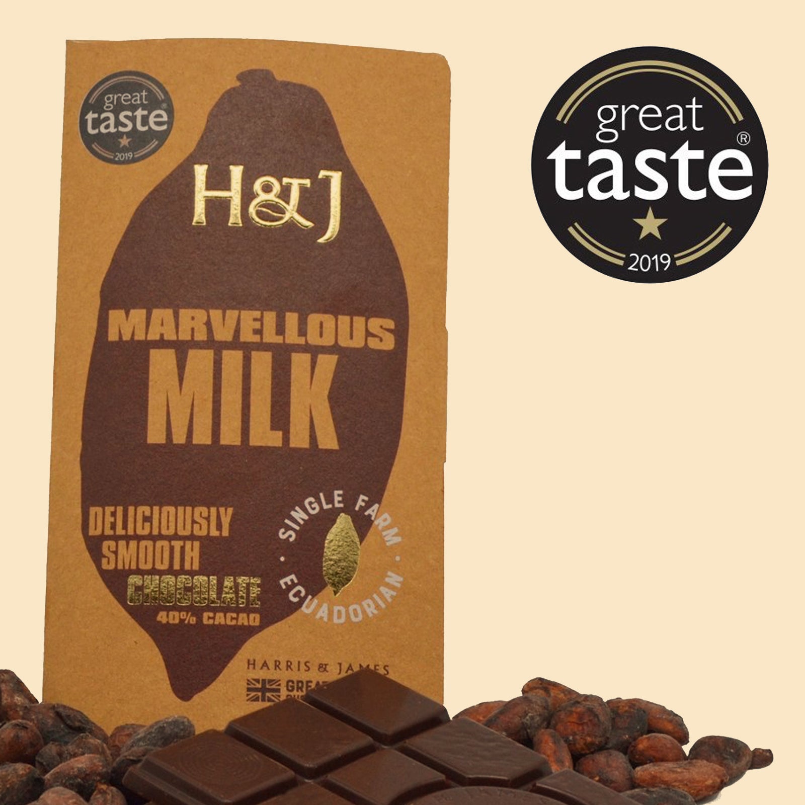 H&J Marvellous Milk Chocolate Bar