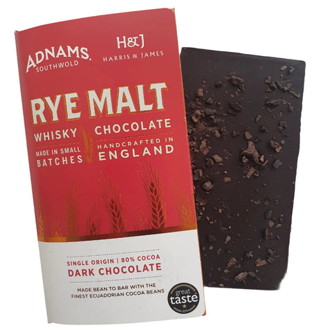 Adnams Rye Malt Whisky Chocolate Bar