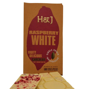 H&J Raspberry White Chocolate Bar