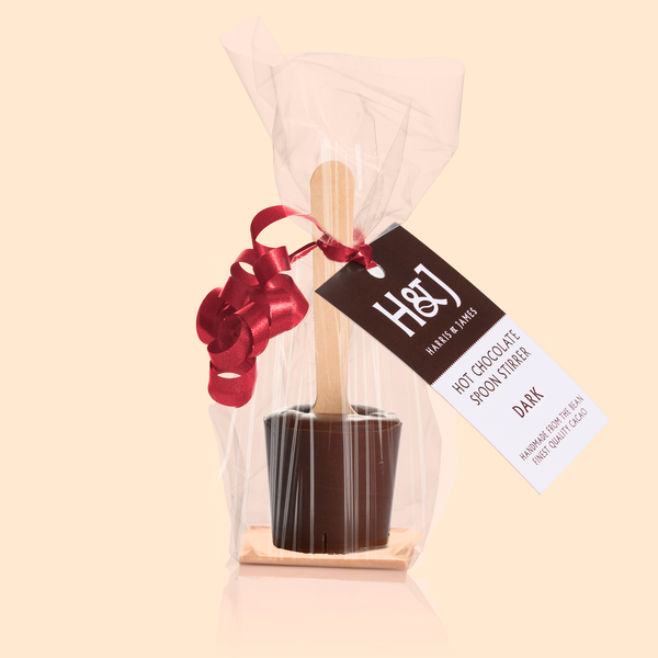 hot chocolate spoon stirrers dark chocolate